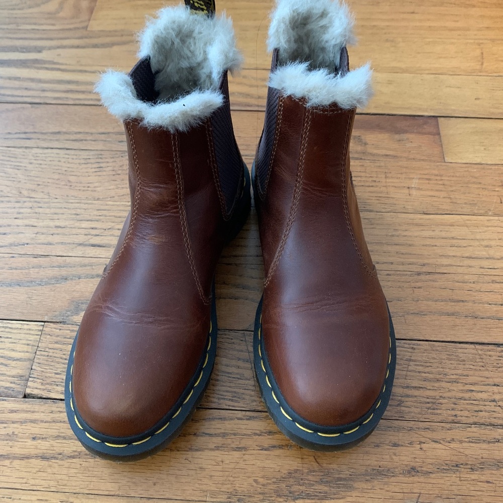 Dr. Martens Leonore Chelsea boots faux fur lined - Picture 5 of 5